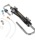 150HP Outboard Hydraulic Steering Cylinder Beefed Up Replacement For Front Mount Aluminum Alloy With ORB Fittings And Two Way Lock Valve