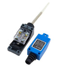 ME8166 Flexible Rod Coil Spring Actuator Momentary Limit Switch Set 10 Pieces visible with clear view of spring mechanism