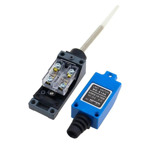 ME8166 Flexible Rod Coil Spring Actuator Momentary Limit Switch Set 10 Pieces visible with clear view of spring mechanism