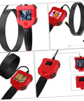 5.5mm Waterproof Borescope Camera Handheld Inspection Tool with 1m Cable and HD Screen, IP67, LED lights, articulating design