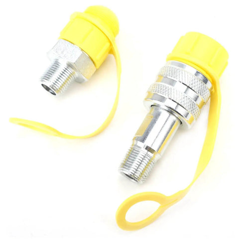 Heavy Duty Hydraulic Quick Connect Couplers ZG3/8 Plated Male Female Adapter Kit Built Like A Tank For 70Mpa Shop Press Gear And Reliable Zero Leak Hose Fittings