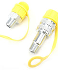 Heavy Duty Hydraulic Quick Connect Coupler With ZG Thread And 70Mpa Build Featuring Two Stage Sealing For Built Tough Zero Leak Performance On Porta Power And Crew Approved Industrial Kits, chrome plated steel couplers.