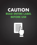 Caution notice to read entire label before use for Triazicide Insect Killer For Lawns Granules Kills Lawn Insects Above And Below Ground