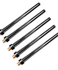 Five Piece Long Back Cap For TIG Torch Parts Fits WP9 WP20 WP25 Series, black metal construction, designed for reliable welding.