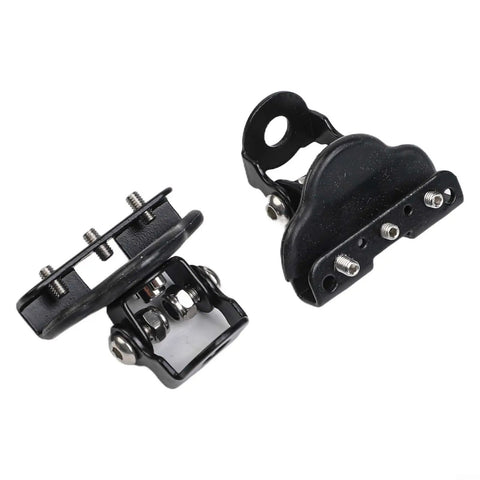 Hood Light Mounting Brackets 2-Pack Adjustable 304 Stainless Steel for Off-Road Truck SUV ATV LED Work Lights No-Drill Clamp-On Black