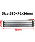 No Fluff 220V 3000W PTC Ceramic Air Heater With A Rock Solid Insulated Element For Cars And Industrial Gear Steady Constant Warmth Without The Headache 380 By 76 MM, showing size 380x76x26mm.