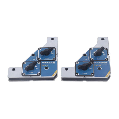 Heavy Duty 50KG Magnetic Welding Clamp With Double Layer Galvanized Steel for accurate positioning and steady grip on iron plates.