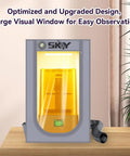 Resin 3D Printer Enclosure Tent With Ventilation System And LED Light Thermo Hygrometer Odor Busting Elimination 24 By 18 By 18 Inches Grey Protective Cover For Cleaner Safer Resin Printing