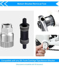 Bottom bracket removal tool from 3 Piece Bicycle Removal Tools Set For Freewheel And Cassette Removal, Crank Puller, Bike Kit