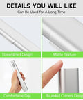 Sturdy Aluminum Travel Toothbrush Case With Dual Ventilation, Slim Silver Finish, showcasing streamlined design and comfortable grip.