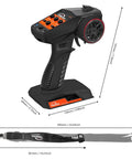 4 Channel 2.4G RC Transmitter With Receiver Lanyard Anti Jamming Remote Controller for scale RC vehicles, lanyard included