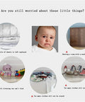 Heavy Duty Foldable Closet Wardrobe Featuring Sturdy Steel Pipe Frame And Portable Clothes Organizer With Long Hanging Rod and No Sweat Snap Together Room Setup image collage showing clutter and storage problems.