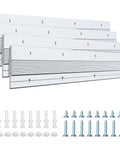 Heavy Duty Aluminum French Cleat Picture And Mirror Hanger Kit 12 Inch Profiles set with mounting hardware and screws.