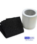 Replacement Filter Set For Hunter HP670 Air Purifier with H13 True HEPA and four activated carbon pre-filters displayed