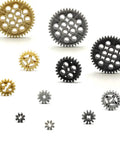 Technical Gears Axle Pin Connectors And Rack Gear Set With Rubble Wheels For Creative MOC Cars And STEM Builds, showing various gear sizes