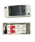 DC Solar Panel Breaker 16A 500V Outdoor Disconnect Switch IP65 Rated DIN Rail Enclosure For RV And Off-Grid Solar Power Systems