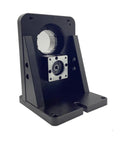 Four Axis Cnc Electric Hollow Rotary Table With Slick Angle Dial And Dead On Accuracy For Heavy Duty Milling Cutting And Visual Inspection 400W Pulse Servo Kit 18 To 1 Gear Ratio, black rotary table base.