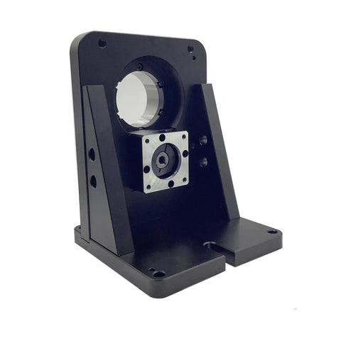 Built Tough Four Axis CNC Rotary Table With A Smooth Hollow Hub And Easy Angle Adjustments Paired With A Beefy 400 Watt Servo Kit for precise cutting