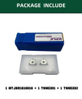 Package of CBN Turning Inserts Set With MTJNR1616H16 Tool Holder for hardened steel, cast iron, and sintered ferrous alloys.