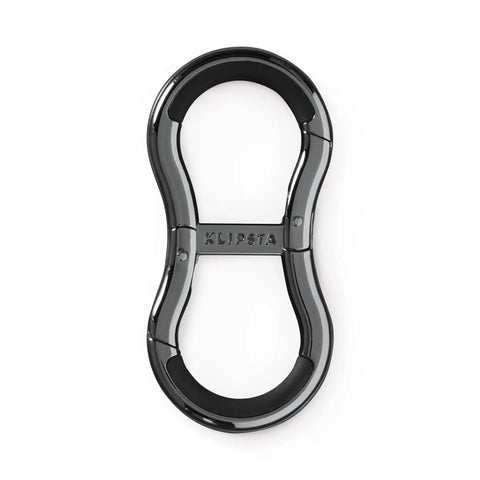 Link Connector Clip For Purses And Totes Womens Keychain Clip And Fashion Carabiner Bag Hook With Two Secure Hooks Hands Free Chrome Black