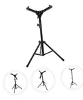 Adjustable Snare Drum Stand With Practice Pad Mount Alloy Build Designed To Stay Solid On Stage Or At Home Lightweight Foldable frame.
