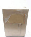 Rugged Workhorse Cast Iron Submersible Sump Pump box wrapped in plastic for shipping, suitable for basement water extraction.