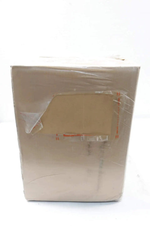 Rugged Workhorse Cast Iron Submersible Sump Pump box wrapped in plastic for shipping, suitable for basement water extraction.