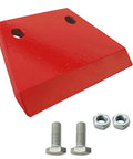 Heavy Duty 6 Inch Red Replacement Blade For Earth Auger With Durable Manganese Steel And Carbon Tungsten Coating Anti Corrosion Surface