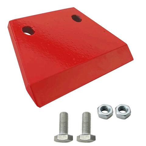 Heavy Duty 6 Inch Red Replacement Blade For Earth Auger With Durable Manganese Steel And Carbon Tungsten Coating Anti Corrosion Surface