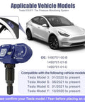 TPMS Tire Pressure Sensor Kit 4 Pack For Tesla Models 3 Y S X Plug And Play Bluetooth Ready No Programming Or Calibration Needed Real Time Pressure Alerts And Easy Wheel Mounting, Tesla Model Y sensor