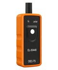 Pro TPMS Reset Tool For Fast Tire Pressure Sensor Activation and One Button Relearn, orange ABS handheld device, 4.96x2.17in.