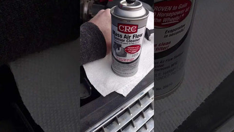 Mass Air Flow Sensor Cleaner For Cars And Trucks Safe On Plastics And Electronics Dyno Proven To Boost Horsepower And Improve Air Fuel Ratio Reduces Rough Idle And Hesitation Improves Gas Mileage Leaves No Residue 4.5 Oz can on engine