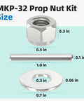 Prop Nut Kit For MKP 32 And MKP 37 Trolling Motors Replacement For Minn Kota Shear Pin No Fuss Easy Install Prop Nut Set