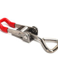 Heavy Duty Stainless Steel Toggle Latch Catch With Quick Clamping Hasp For Cabinets, Toolboxes and Doors Offers Effortless One Hand Operation And Secure Grip For Daily Hustle, red handle