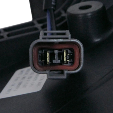 Connector view of Premium Radiator Cooling Fan Assembly Fits 2003 Through 2008 Honda Pilot OE Direct Swap.