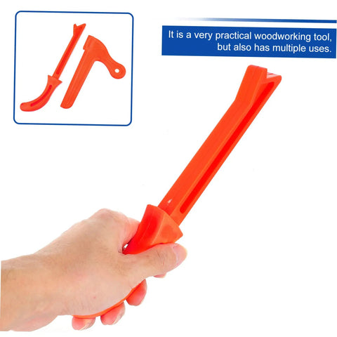 Heavy Duty Woodworking Push Blocks 2 Pack Table Saw Safety Sticks Non Slip Carpenter Push Tool in use with ergonomic grip.