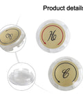 Upgrade Your Bathroom With These Stylish UrbanHui Acrylic Chrome Faucet Handle Cap Index Buttons. This 8 Piece Kit Includes Clear Hot Cold Indicators And Double Handle Sink Shower Knob Markers For Kitchen And Bathrooms, Featuring Precise 34 Inch Fit. clear acrylic hot cold faucet index button set, 3.4 cm