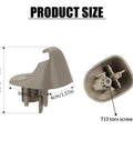 Chevy Sun Visor Clip Holder 2 Pack For Silverado Sierra Tahoe Yukon Suburban 1999-2006 Sunshade Clamp size and dimensions