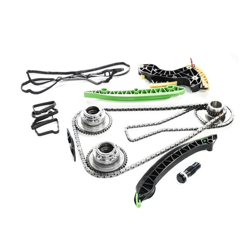 Ultimate Timing Chain Kit With VVT Sprocket Oil Pump And Guide Rail For 2012-2014 Mercedes C250 1.8L High Strength Alloy Build That Keeps The Engine Running Smooth Like A Dream. timing chain kit with VVT sprocket, oil pump, and guide rails, alloy parts