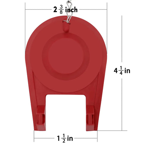 High Performance Universal Toilet Flapper For 2 Inch Flush Valves With Stainless Chain Durable Rubber Seal Fits Most 2 Inch Toilets Long Lasting No Tools Needed Easy Install Red 2 Pack Designed For High Efficiency