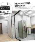 Heavy Duty Flat Bracket Track Rail Connector For Barn Doors And Home DIY Projects, Durable Carbon Steel Mending Plate