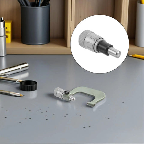 Stainless Steel Micrometer Head 0-6.5mm With Modular Interfaces And Precise Microadjustment For Industrial Metrology Workflows Pro Grade CNC Fixtures Sliding Gauges And Machining Measurement Tools on CNC gauge fixture