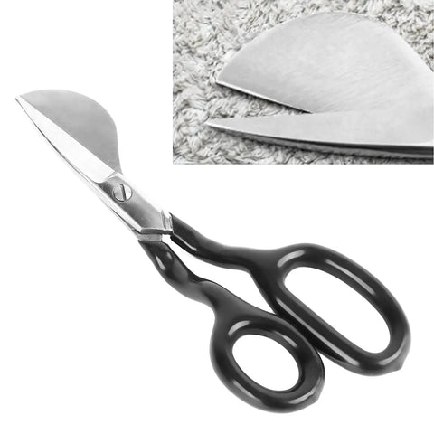 Duckbill Napping Shear 7 Inch For Carpet Pile And Applique Pro Grade Ergonomic Grip Scissors on carpet