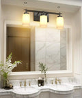 Black Vintage Vanity Light For Bathroom Industrial Wall Fixture Over Mirror With E26 US Socket Not Included Bulbs
