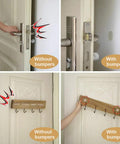 Slick Silicone Adhesive Furniture Pads For Glass Tables And Cabinet Drawers Featuring Dead Quiet Anti Slip Grip To Lock Everything Secure And Keep Floors Looking Sharp In An Eighteen Piece Kit on a door