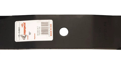 Three Pack of 3401 Mower Blades for 52 Inch Deck Compatible with Bobcat 112111-02 Gravely 03253800 Wright 71440004 71440009-0