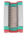 Close-up of Compact MGN12H Miniature Linear Guide Rails 1pc Set, 450mm Long 12mm Wide With Sliding Block, top view