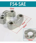 Top Notch Split Hydraulic Flange Fitting SAE Standard Fits F38 To F54 Specs 54mm metal connector, 15mm bore for hydraulic lines
