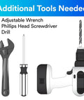 Tools required for Maximum Under Sink Water Filtration System That Kills Lead And Chlorine Taste Blocks Microbial Cysts, drill, screwdriver.