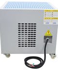 Top Tier Downdraft Table Dust Collector Vacuum For Metalworking Grinding Bench Featuring Badass 3000 Cubic Meters Per Hour Airflow, back view.